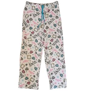 Friends Drawstring Waist Ankle Length High Rise Pyjama Pants - Sz M